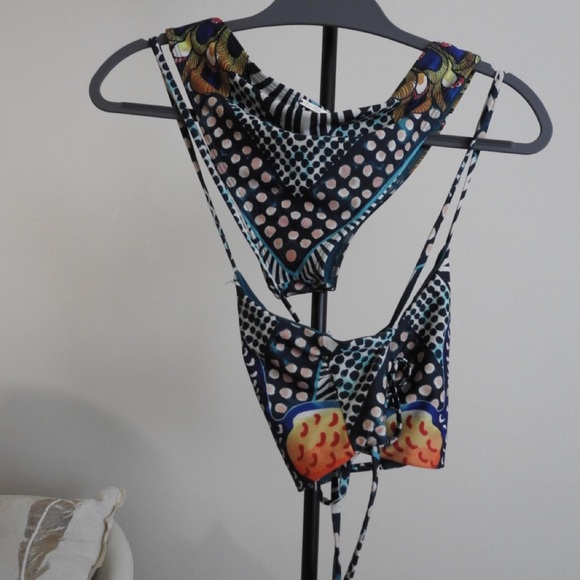 Mara Hoffman Peacock Bikini Set🦚✨Top S / Bottom M - Picture 7 of 7
